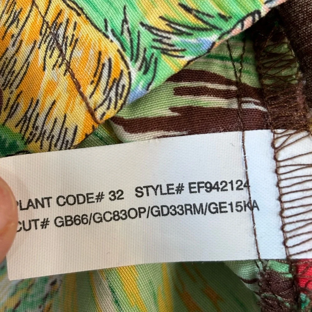 Polo Ralph Lauren vintage Brown/Green Hawaiian Loop  Collar youth‎ size M 10-12